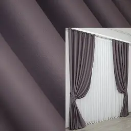 Комплект штор VR-Textil Midnight блекаут 2 шт 150x290 см марсала (1231ш)