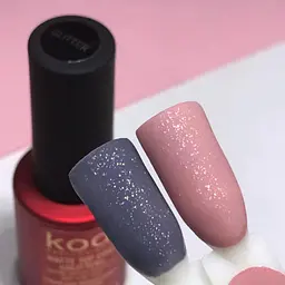 Матове верхнє покриття для гель лаку Kodi Professional Matte Top Coat Glitter 7 мл - мініатюра 2