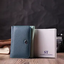 Барвистий жіночий гаманець із натуральної шкіри ST Leather 22493 різнокольоровий - мініатюра 10