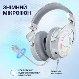 Ігрова гарнітура Fifine H3W RGB White (H3W) - мініатюра 3