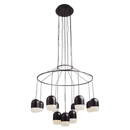 Люстра підвісна Brille в спальню LED 84W NW BK (BR-01 674S/12) - мініатюра 3