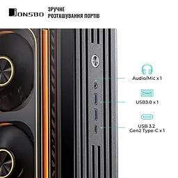 Корпус JONSBO TK-4 Black - мініатюра 7