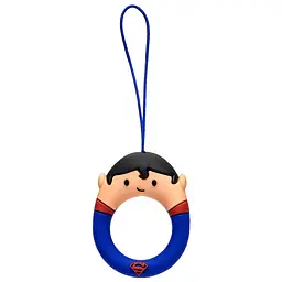 Силіконовий футляр Marvel & DC series для навушників AirPods 1/2 + кільце Супермен/Синій - мініатюра 6