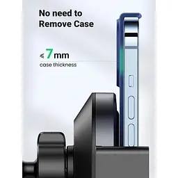 Автотримач із бездротовою зарядкою UGREEN CD256 15W сірий - мініатюра 2