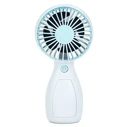 Портативний ручний вентилятор Bambi MK 5663-1Blue 13 см, акумулятор, USB зарядне