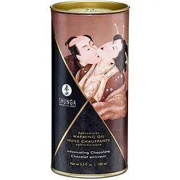 Зігрівальна масажна олія Shunga Aphrodisiac Warming Oil шоколад, 100 мл - мініатюра 3