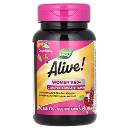 Комплекс для здоров'я жінок 50+ Nature's Way Alive! Women's 50+, 50 таблеток - мініатюра 2