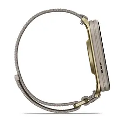 Смарт-годинник Garmin Venu X1 Soft Gold Titanium with French Grey Nylon (010-02980-33) - мініатюра 5