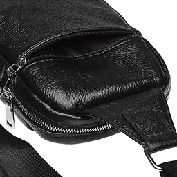 Чоловіча сумка-рюкзак Keizer K18675-black 25х16х6 см Чорний - мініатюра 5