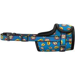 Намордник для собак Waudog Nylon ВАУ, пластиковий фастекс №4 (35-43 см) (5383) - мініатюра 2
