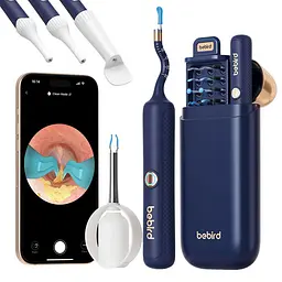 Прилад для видалення вушної сірки (отоскоп) Xiaomi Bebird EarSight Plus (D39R) Blue - мініатюра 9