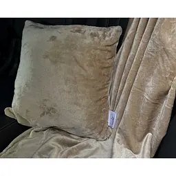 Набір для подорожі Ecotton Travel Beige: подушка та плед бежевий (21673) - мініатюра 4