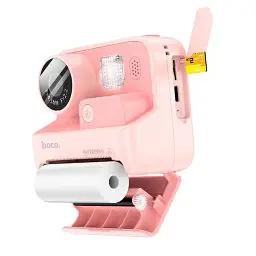 Дитяча цифрова фотокамера Polaroid HOCO DV200 миттєвого друку з термопринтером 48 МП 800 мАч Рожевий - мініатюра 3