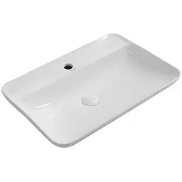 Умивальник накладний Mixxus Premium Bevel-0203 600x405x120 мм з отвором під змішувач MP6513, Білий
