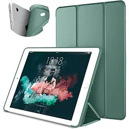 Чохол-книжка BeCover Tri Fold Soft TPU Silicone для Apple iPad 9.7 2017/2018 A1822/A1823/A1893/A1954 Dark Green (711129) - мініатюра 2