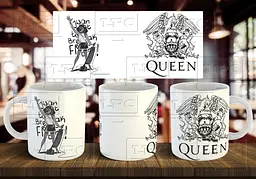 Чашка "Queen I want to back free" 330 мл Бордова