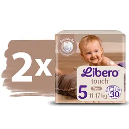 Набір підгузки Libero Touch 11-17 кг розмір 5 60 шт. - мініатюра 2