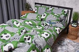 Комплект постільної білизни Moon&Star Бязь Gold Люкс Football Дитячий 110x140 см наволочки 2x40x40 см - мініатюра 5