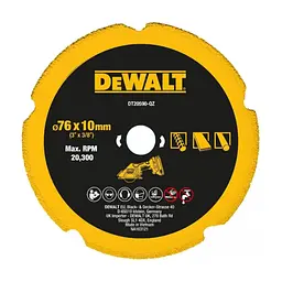 Диск пиляльний DeWALT універсальний 76 х 9,5 мм, 5z, FTG, 20 градусів (DT20590)