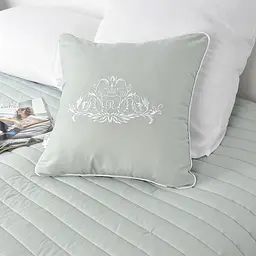 Подушка декоративна IDEIA 45х45 - Royal з вишивкою м'ята - мініатюра 4