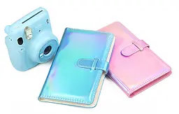 Фотоальбом для Fujifilm Instax Mini (12, 11, 40, 70, 90, 99, EVO, Link, Liplay) Polaroid 300, Z2300 на 96 фото,  райдужно-блакитний  - мініатюра 5