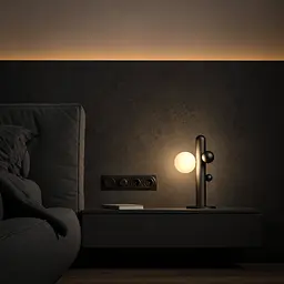 Настільна лампа Babich Studio Lunar T - Black (RAL 9005) - мініатюра 8