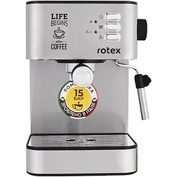 Рожкова кавоварка еспресо Rotex RCM750-S Life Espresso