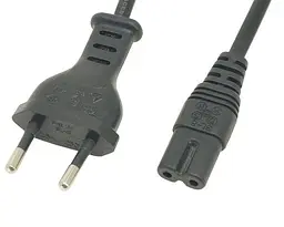 Кабель живлення 220В 1.5 м, 0,5мм2 IEC-C7 (для аудіо-відео техніки) (B00771)