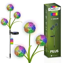 Лампа Lumiled Pilus на сонячній батареї «Кульбаба» з RGB підсвіткою 