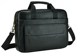 Чоловіча сумка з натуральної шкіри Tiding Bag Чорна (SA25-1131A)