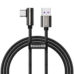 Кабель Baseus Legend Series Elbow Fast Charging Cable USB to Type-C 66W 1m CATCS-B01 Black