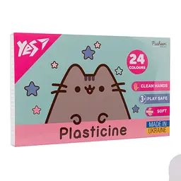 Пластилін YES, 24 кольорів, 480 г., Pusheen, (540685)