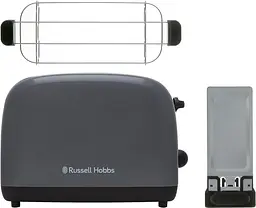 Тостер Colours Plus 1600Вт, підігрів, розморожування, метал., сірий Russell Hobbs kuh0014905 - мініатюра 3