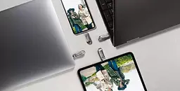 SanDisk Накопичувач 512GB USB 3.1 Type-A + Type-C Dual Drive Luxe Срібний - мініатюра 6