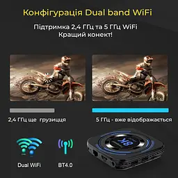 Transpeed H618 4/128Gb, Смарт ТВ приставка медіаплеєр 8K HDR Android SmartTV Box, настройка Android TV в подарок, YouTube и фильмы без рекламы - мініатюра 8