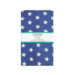 Простирадло Cosas на резинці в дитяче ліжечко 60х120 blue stars, синій (StarBlue_120) - мініатюра 5