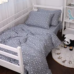 Підковдра MirSon Фланель 012 Grey Stars 110х140 см (2200009653230) - мініатюра 2