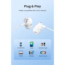 Навушники Vention Echo Lite 3.5mm In-Ear Wired White (GBAWAV) - мініатюра 11