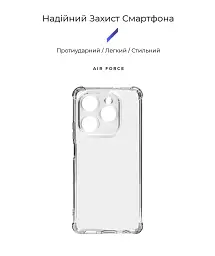 Чохол ArmorStandart Air Force для Tecno Spark 20 Pro (KJ6) Camera cover Clear - мініатюра 2