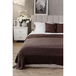 Плед Прованс Cotton шоколадний 120 х 200 см (039528) - мініатюра 2