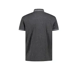 Поло CMP Man Polo Polyester-stretch Grey/White S (1097-34D5987-U901 46) - мініатюра 2