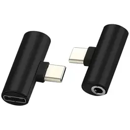 Перехідник USB-C M to USB-C F + 3.5mm F black XoKo (AC-205-BK) - миниатюра 2