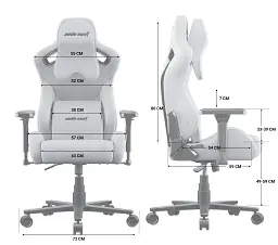 Крісло ігрове Anda Seat Kaiser Frontier XL Grey fabric (AD12YXL-17-G-F) - мініатюра 8