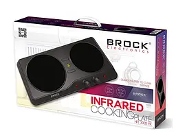 Плита двокомфоркова інфрачервона Brock HPI 3002 BK електрична кухонна настільна - мініатюра 2