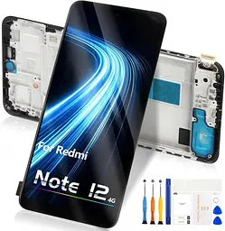 Заміна РК-дисплея для Xiaomi Redmi Note 12 4G, сенсорний екран, дигітайзер із ремонтним комплектом 23021RAAEG 23021RAA2Y 23028RA60