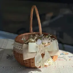 Великодній кошик 21х21х27см hand-made 2 MIS LT