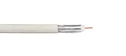 Кабель коаксіальний Dialan RG6U 32W CCS 1.02 мм 75 Ом 100 метрів білий