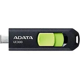 Флеш-накопичувач Adata USB 3.2 Gen1 UC300 Type-C 256Gb чорний/зелений