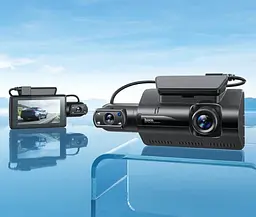 Відеореєстратор HOCO Di07 Dual Cameras Driving Recorder на 2 камери - мініатюра 4