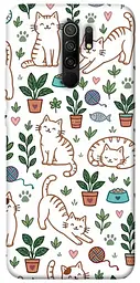TPU чохол Demsky Cats pattern для Xiaomi Redmi 9